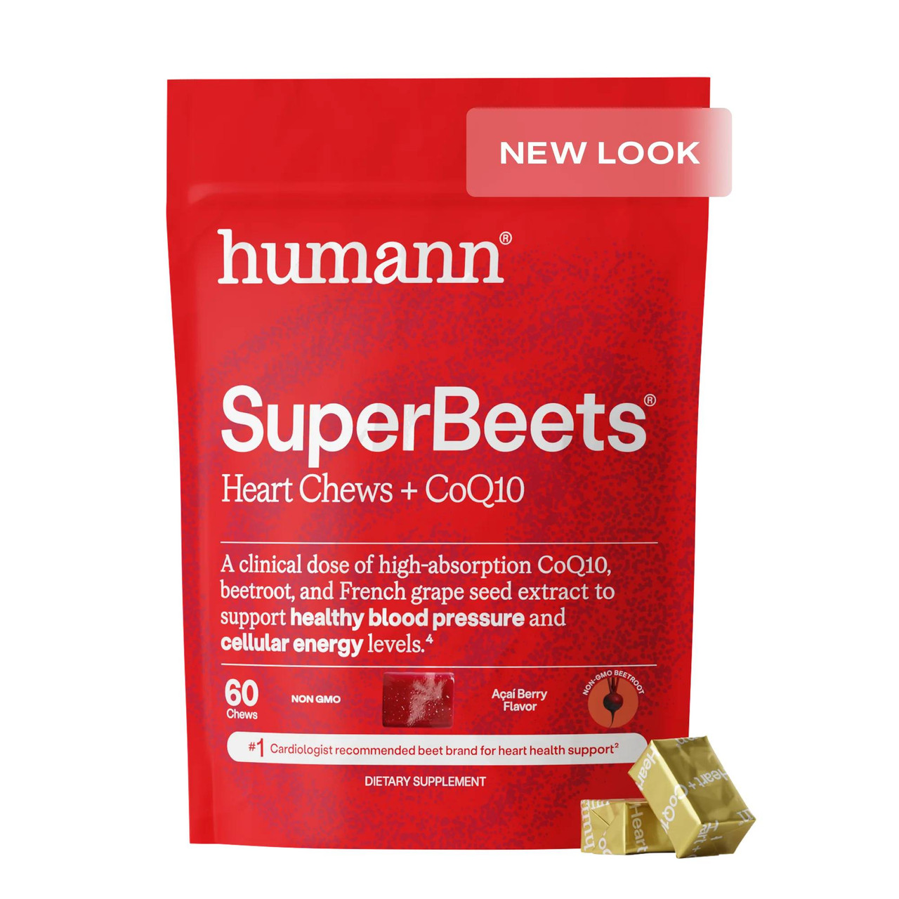 HumanN SuperBeets Heart Chews Advanced - 60 Chews