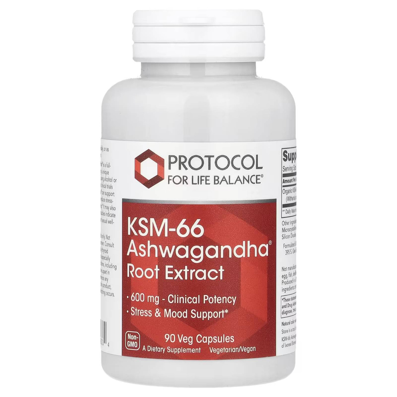 Protocol KSM-66 Ashwagandha Stress and Sleep Support - 90 Capsules 35$