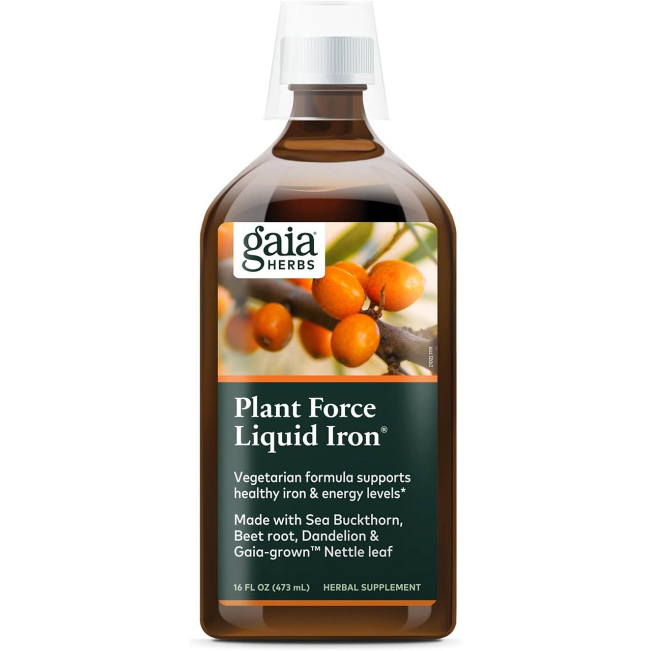Gaia Herbs PlantForce Liquid Iron - 473 Milliliters 65$
