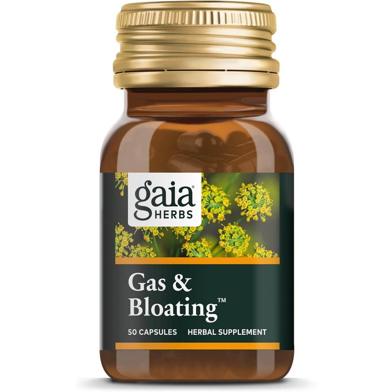 Gaia Herbs Gas and Bloating Capsules - 50 Capsules 30$