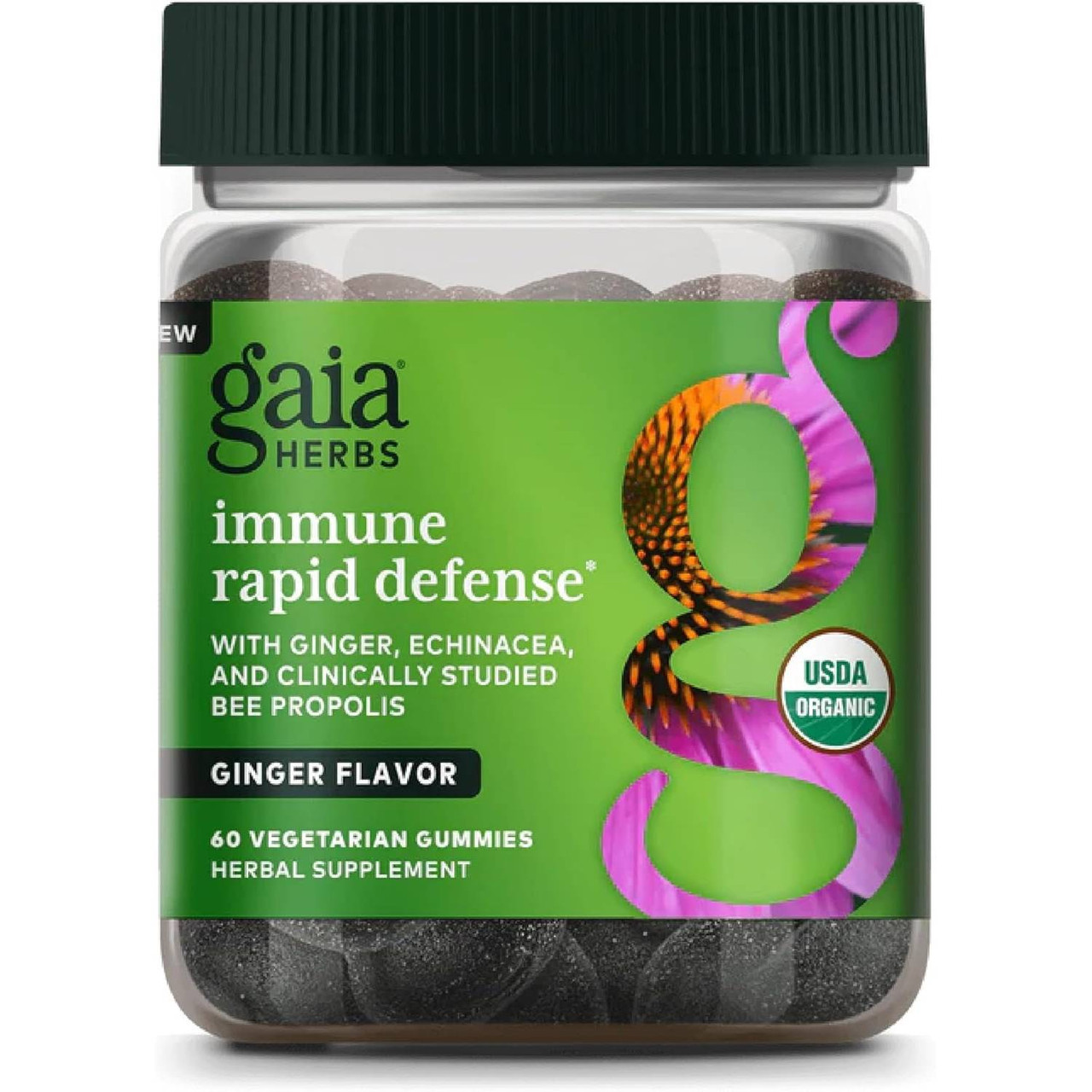 Gaia Herbs Immune Rapid Defense Gummies COG - 60 Gummies 27$