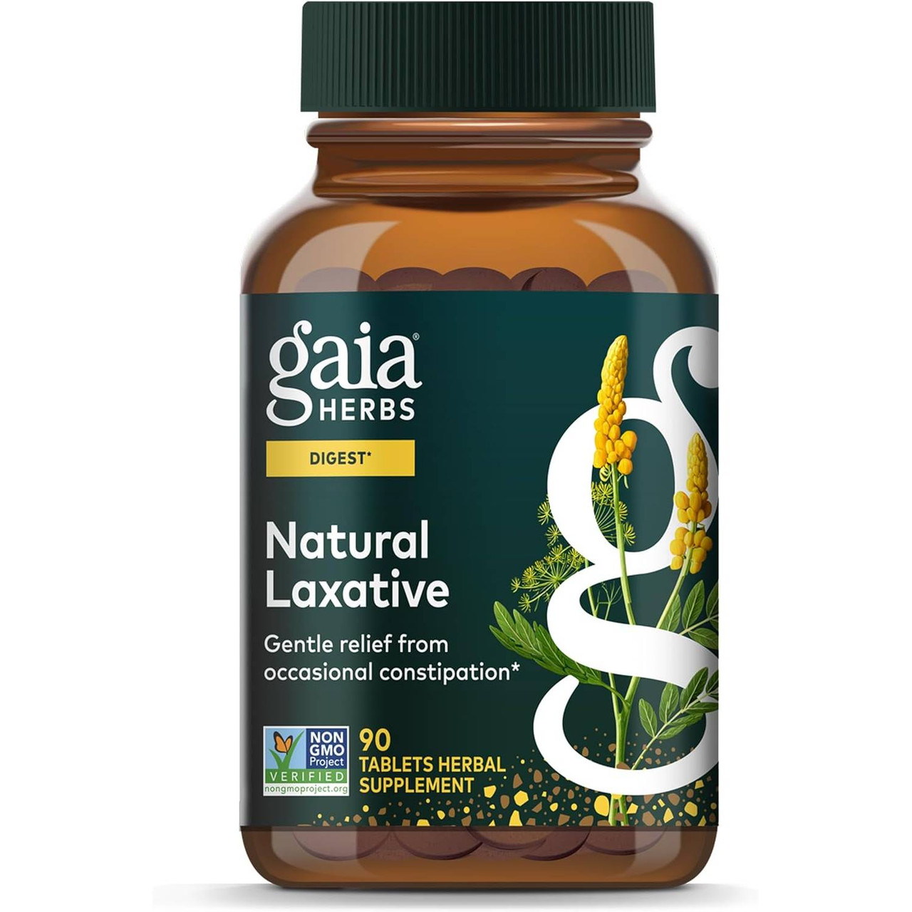 Gaia Herbs Natural Laxative Tablets - 90 Tablets 23$