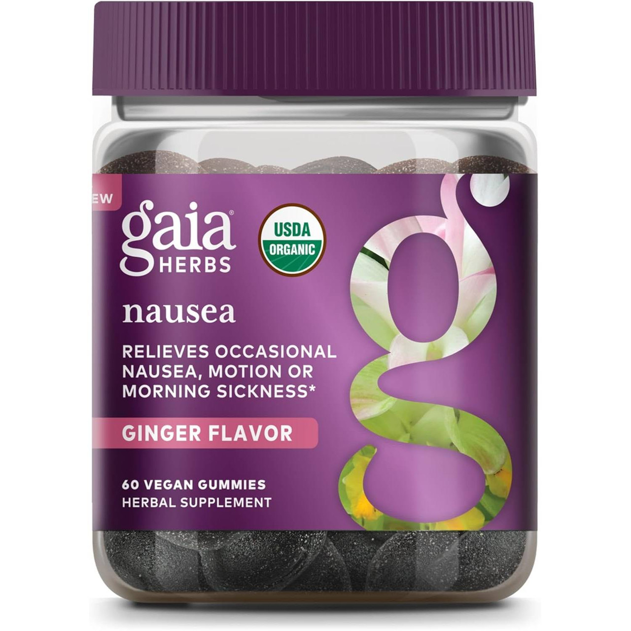 Gaia Herbs Nausea Gummies COG - 60 Gummies 27$