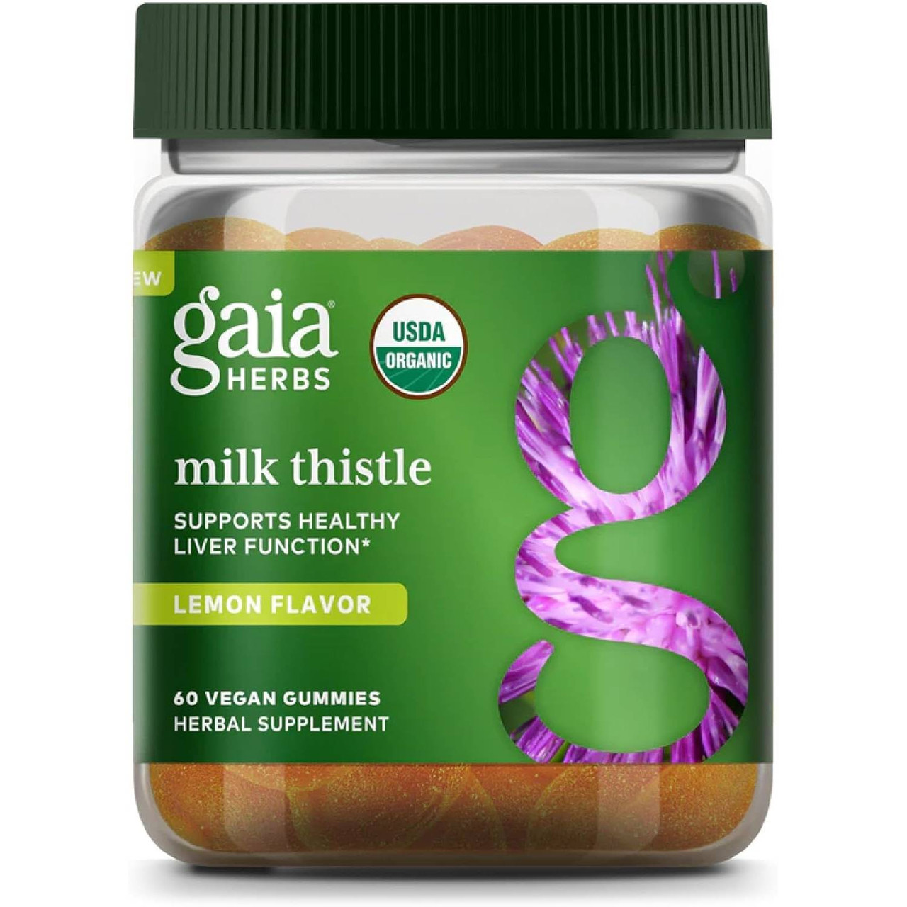 Gaia Herbs Milk Thistle Gummies - 60 Gummies 30$