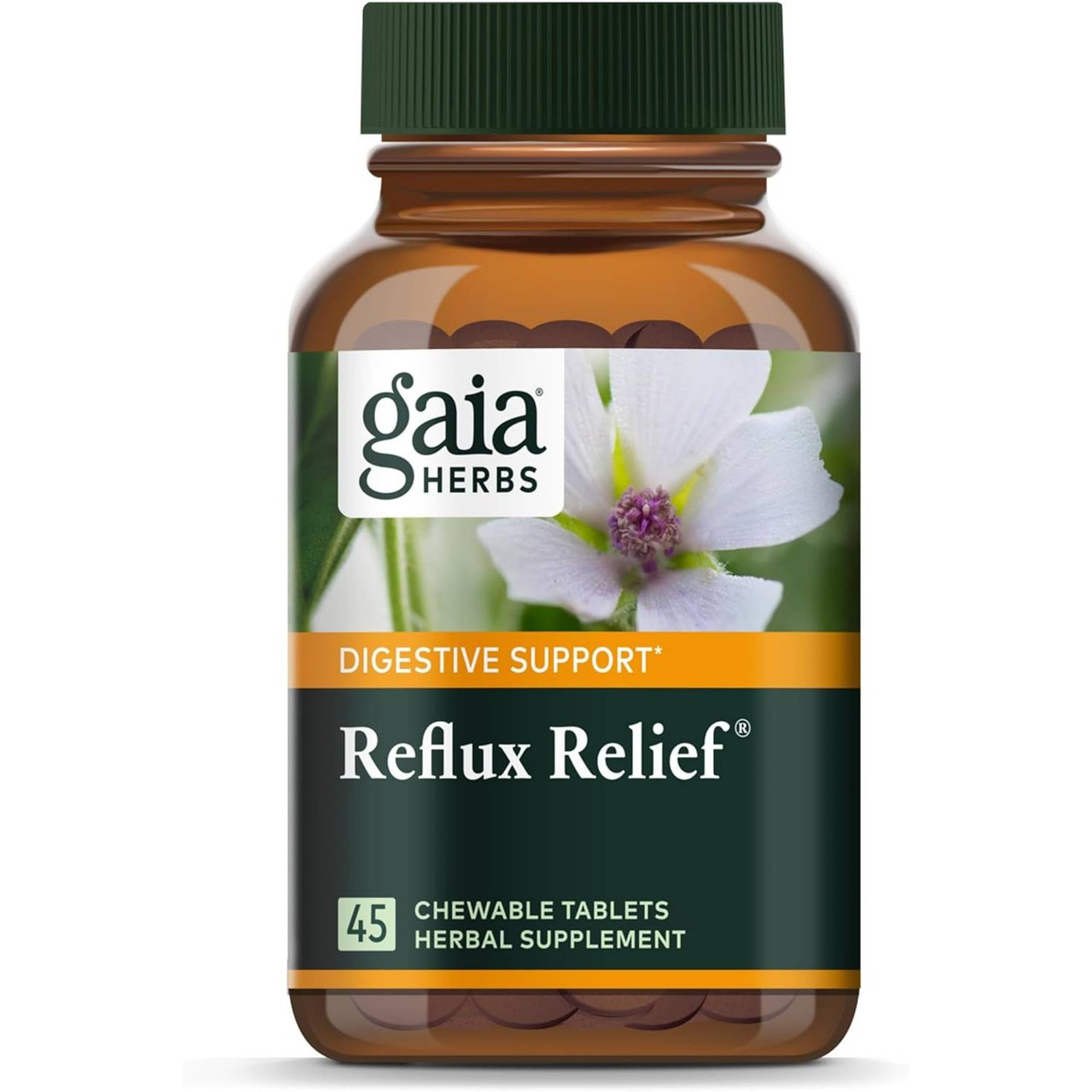 Gaia Herbs Reflux Relief - 45 Tablets 38$