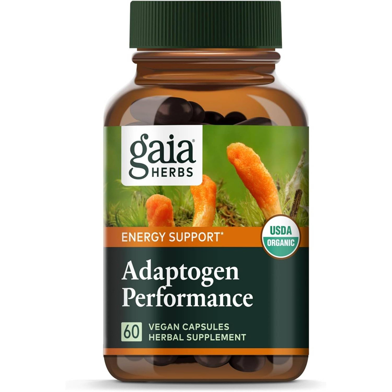 Gaia Herbs Adaptogen Performance - Mushrooms Herbs - 60 Capsules 38$