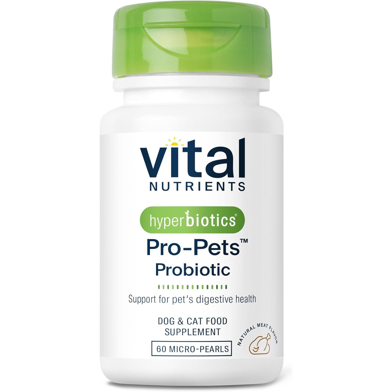 Vital Nutrients Hyperbiotics Pro-Pets Probiotic - 60 Tablets