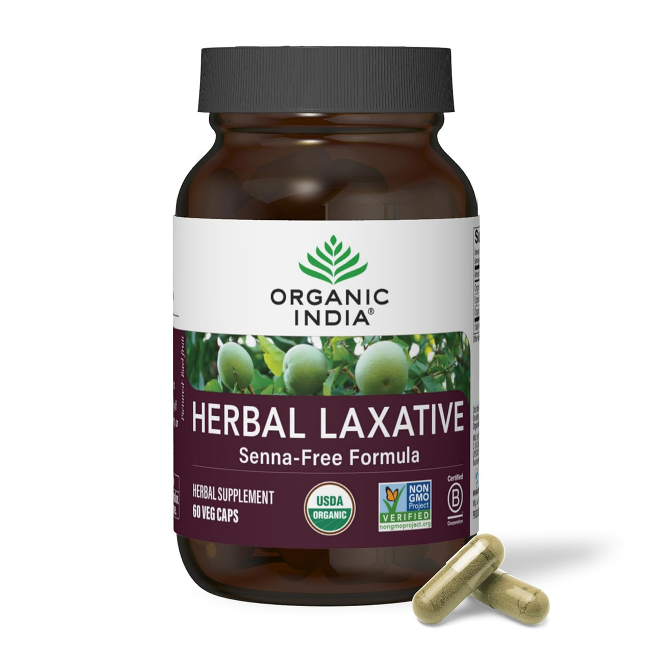 Organic India Herbal Laxative - 60 Capsules 15$