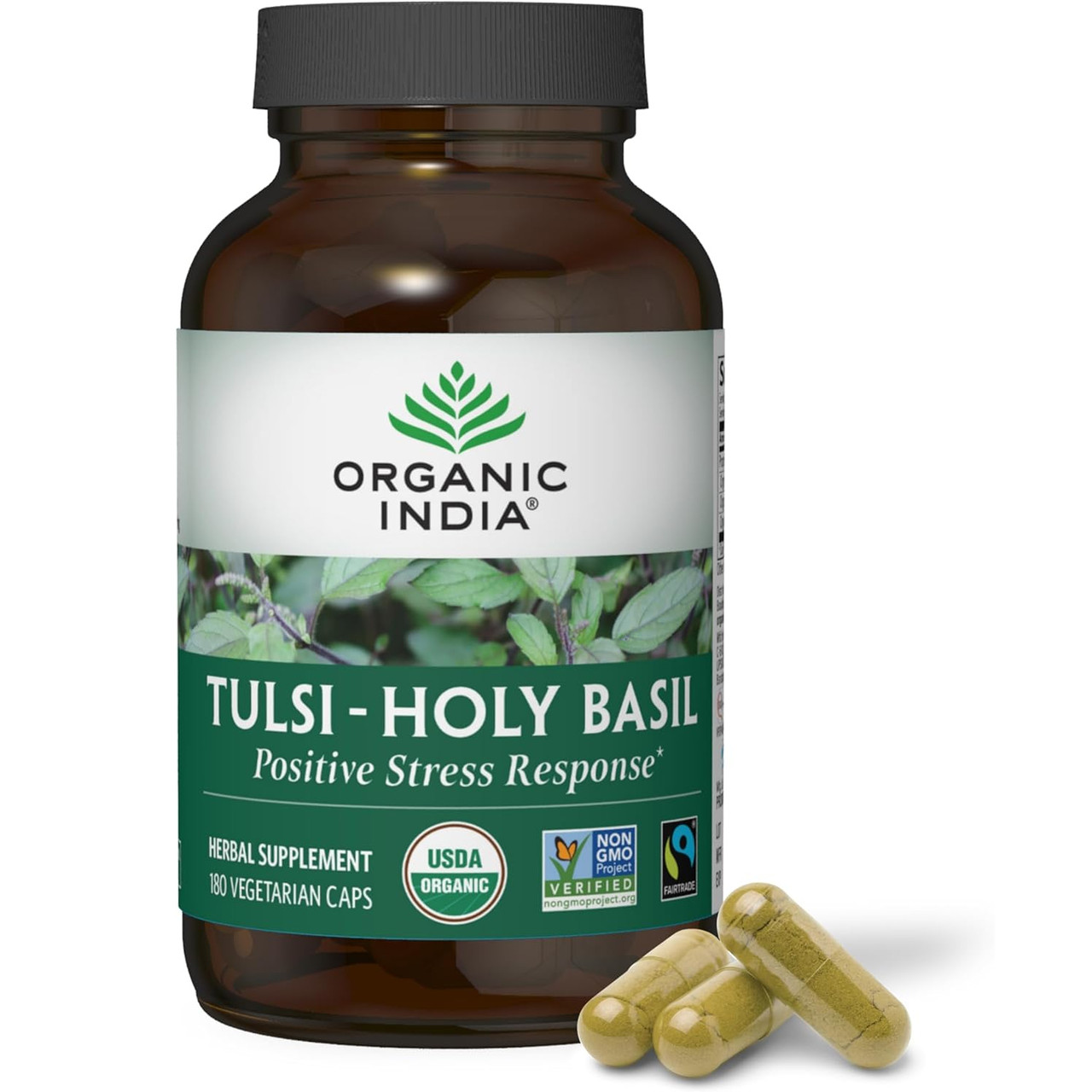 Organic India Tulsi-Holy Basil - 180 Capsules 43$