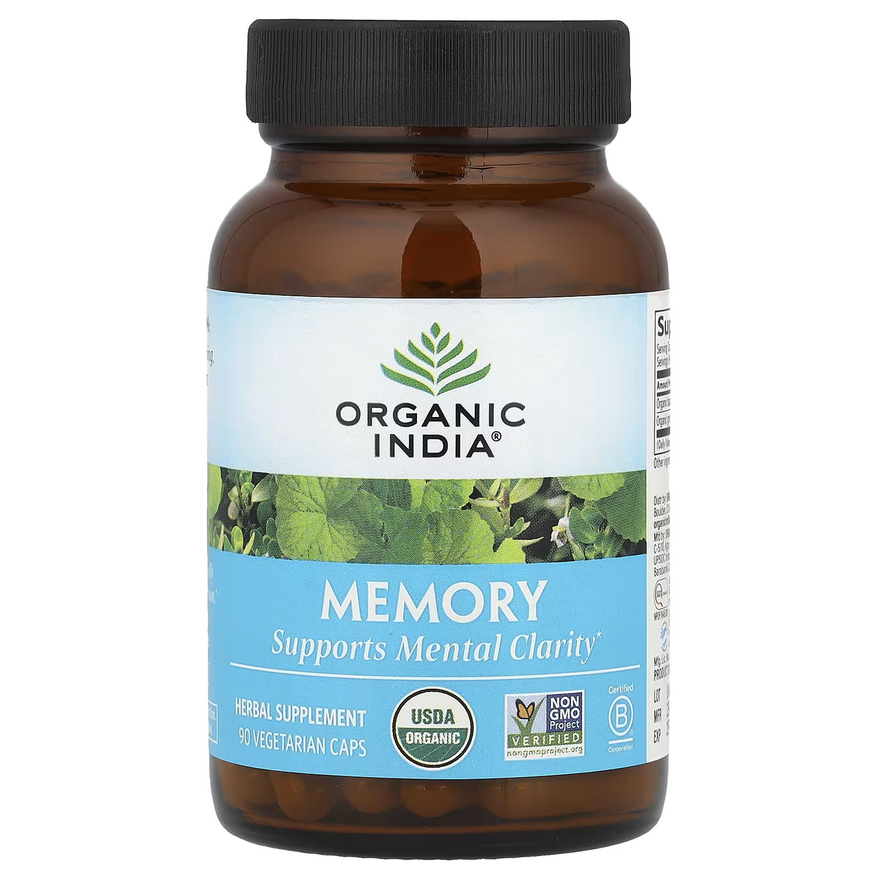 Organic India Memory - 90 Capsules 26$