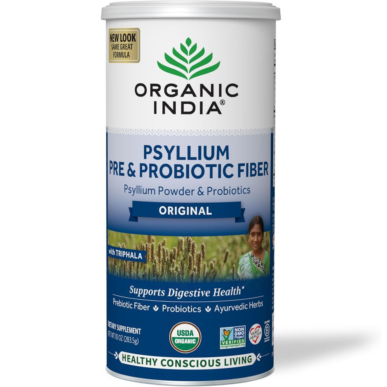 Organic India Psyllium Pre Probiotic Fiber Original - 2835 Grams 20$