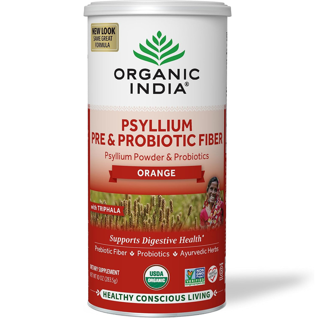 Organic India Psyllium Pre Probiotic Fiber Orange - 2835 Grams 20$