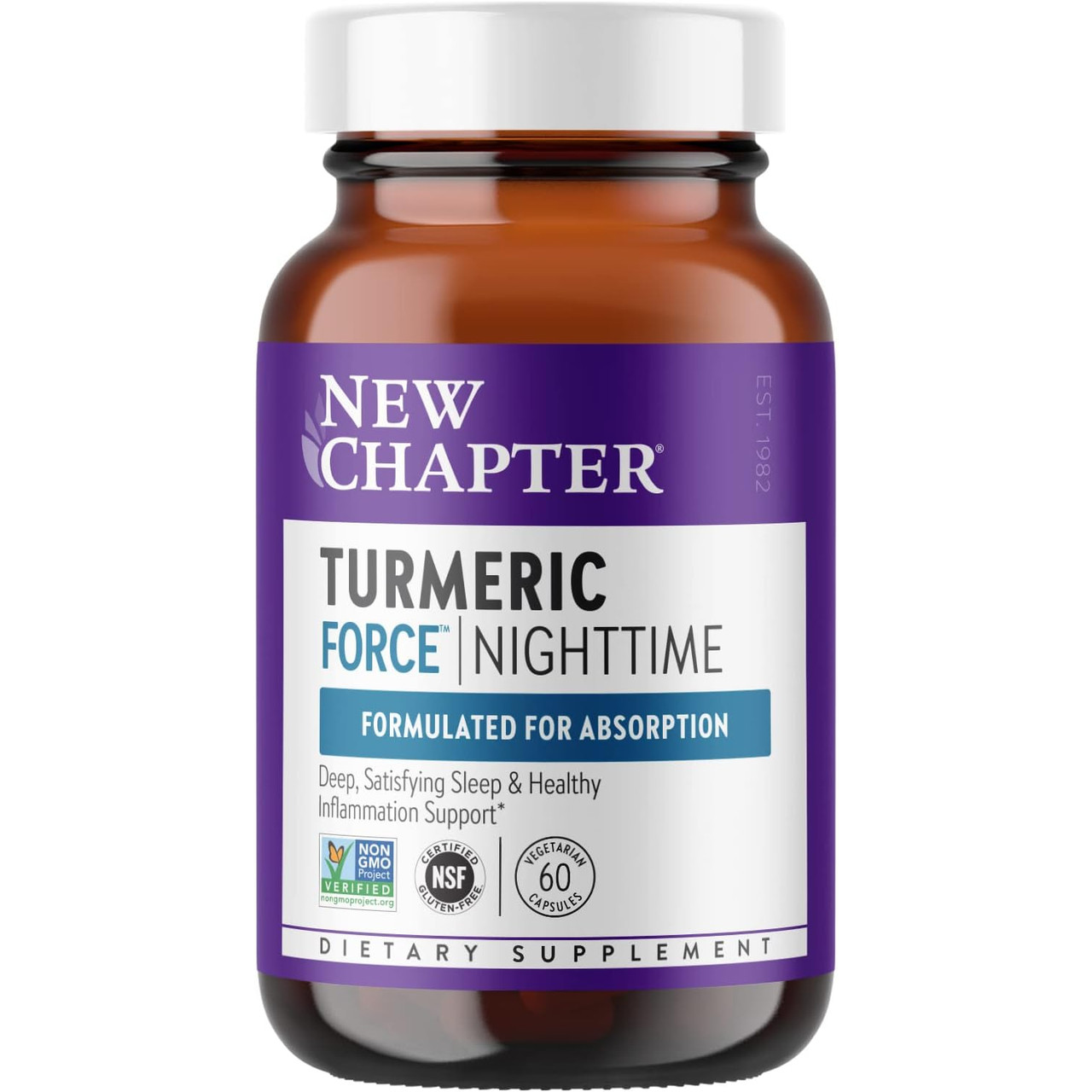 New Chapter Turmeric Force Nighttime - 60 Capsules 50$