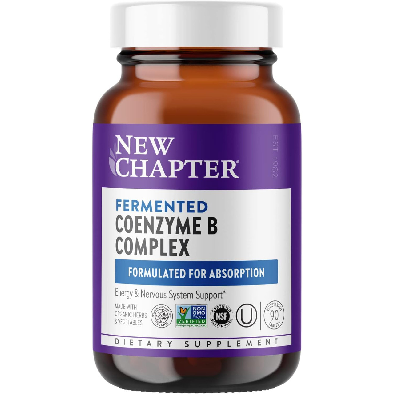 New Chapter Coenzyme B Food Complex - 90 Tablets 85$