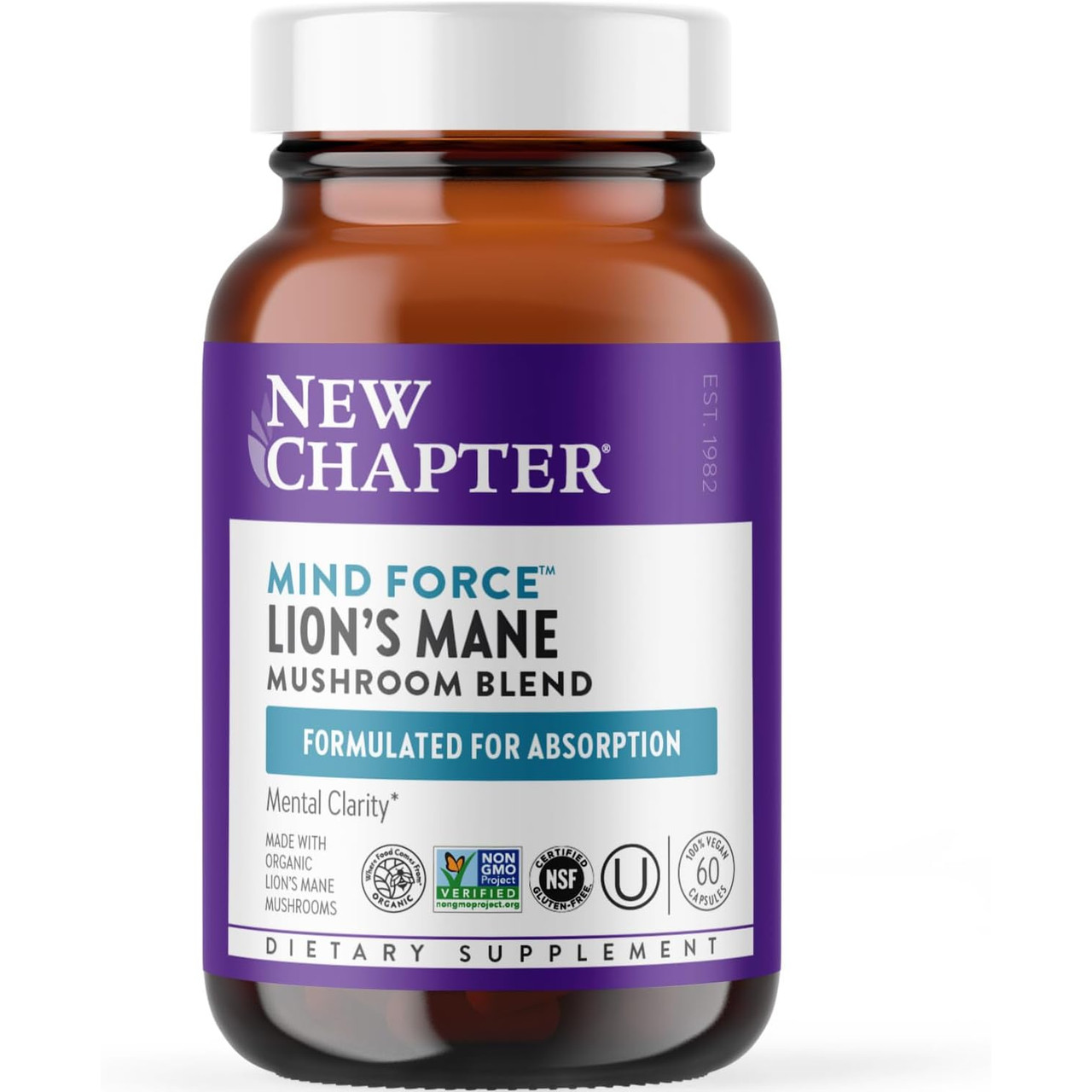 New Chapter Mind Force Lions Mane - 60 Capsules 44$