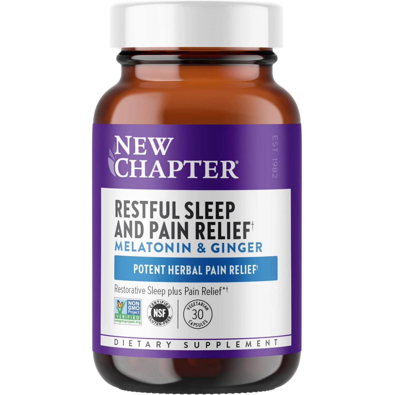 New Chapter Restful Sleep Pain - 30 Capsules 30$