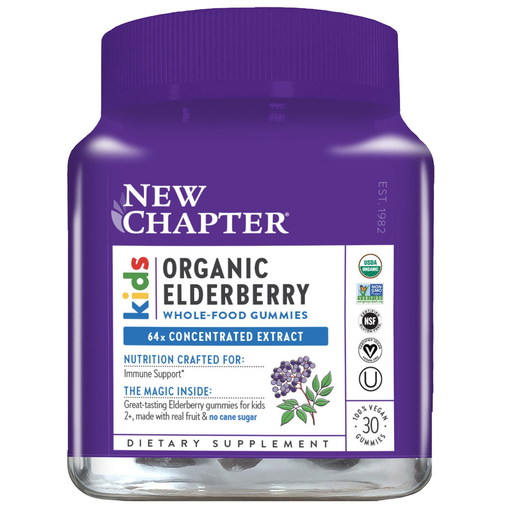 New Chapter Kids Organic Elderberry Gummies - 30 Gummies 27$