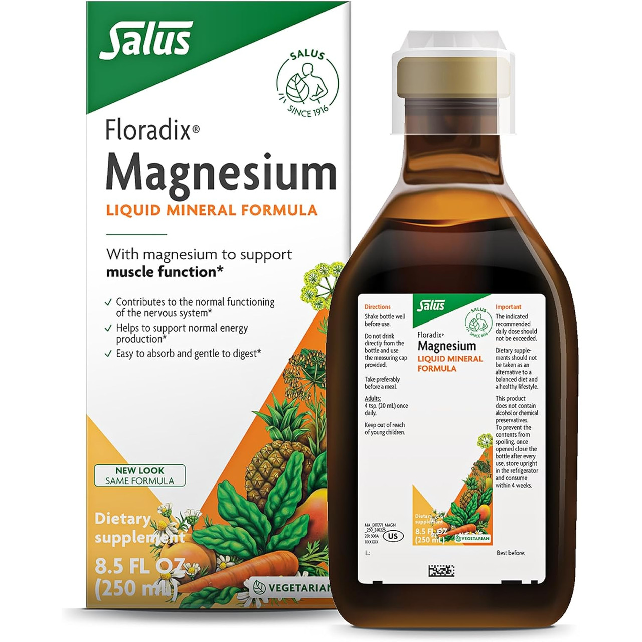 Floradix Magnesium Liquid - 250 Milliliters 31$