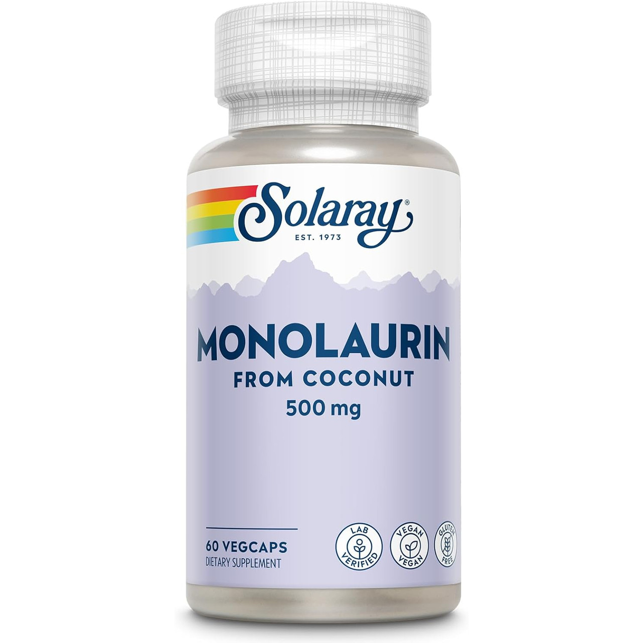 Solaray Monolaurin Immune System Support - 60 Capsules 20$
