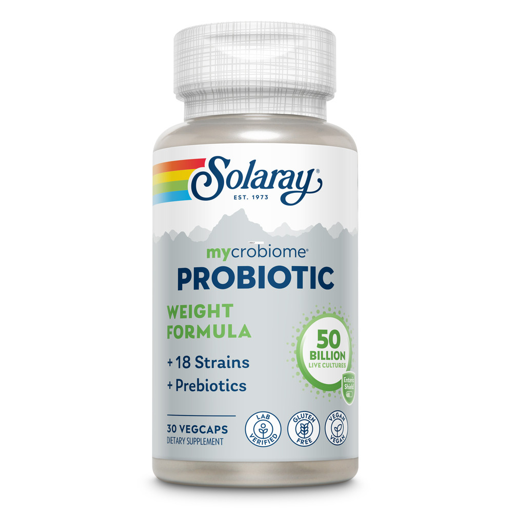 Solaray Mycrobiome Probiotic Weight Formula 50B Once Daily F - 30 Capsules 48$