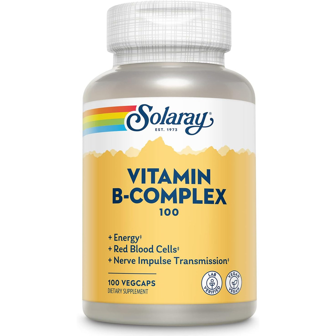 Solaray Vitamin B-Complex 100 - 100 Capsules 30$