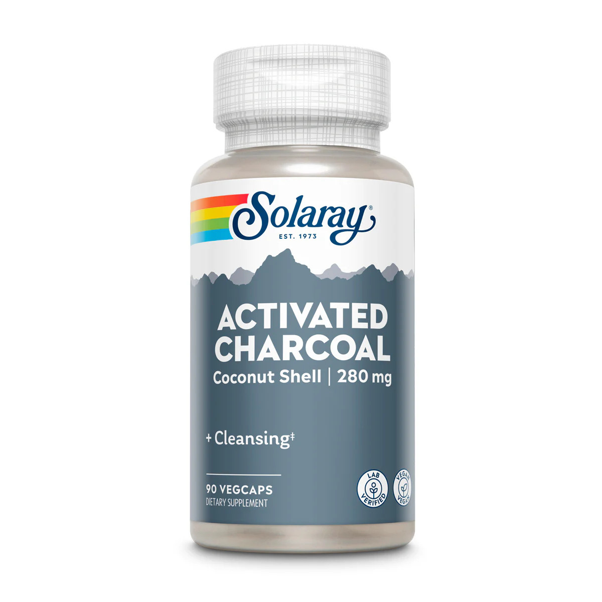 Solaray Activated Charcoal 280mg - 90 Capsules 15$