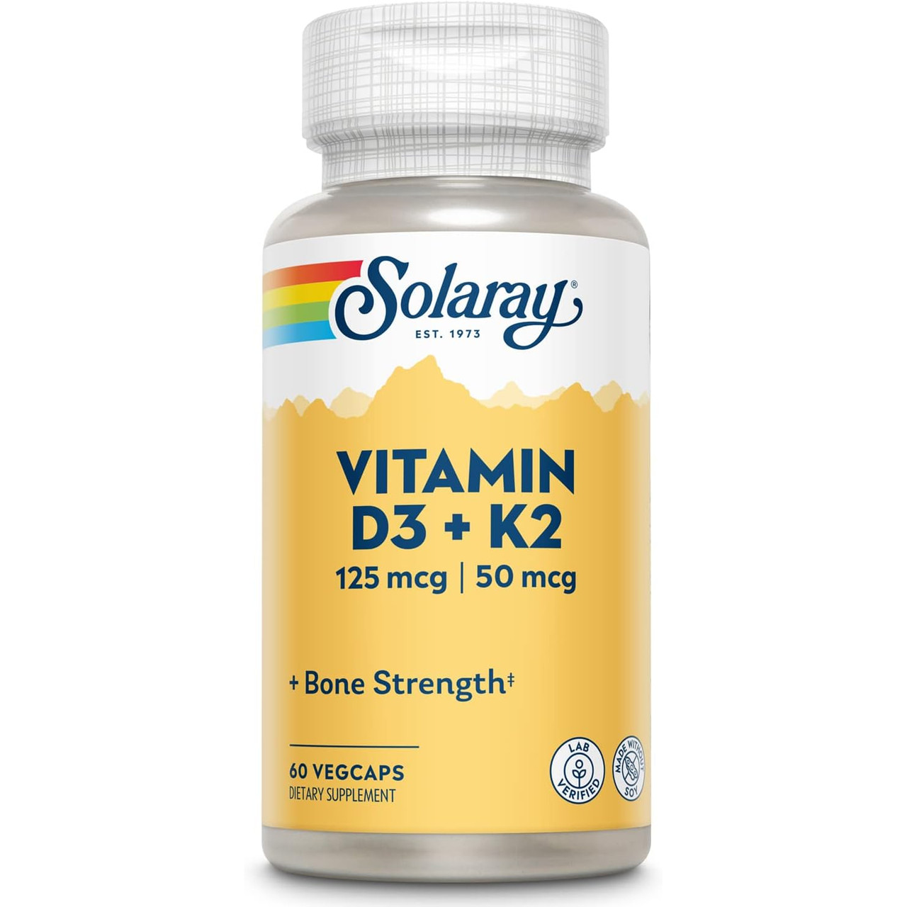 Solaray Vitamin D-3 K-2 - 60 Capsules 23$