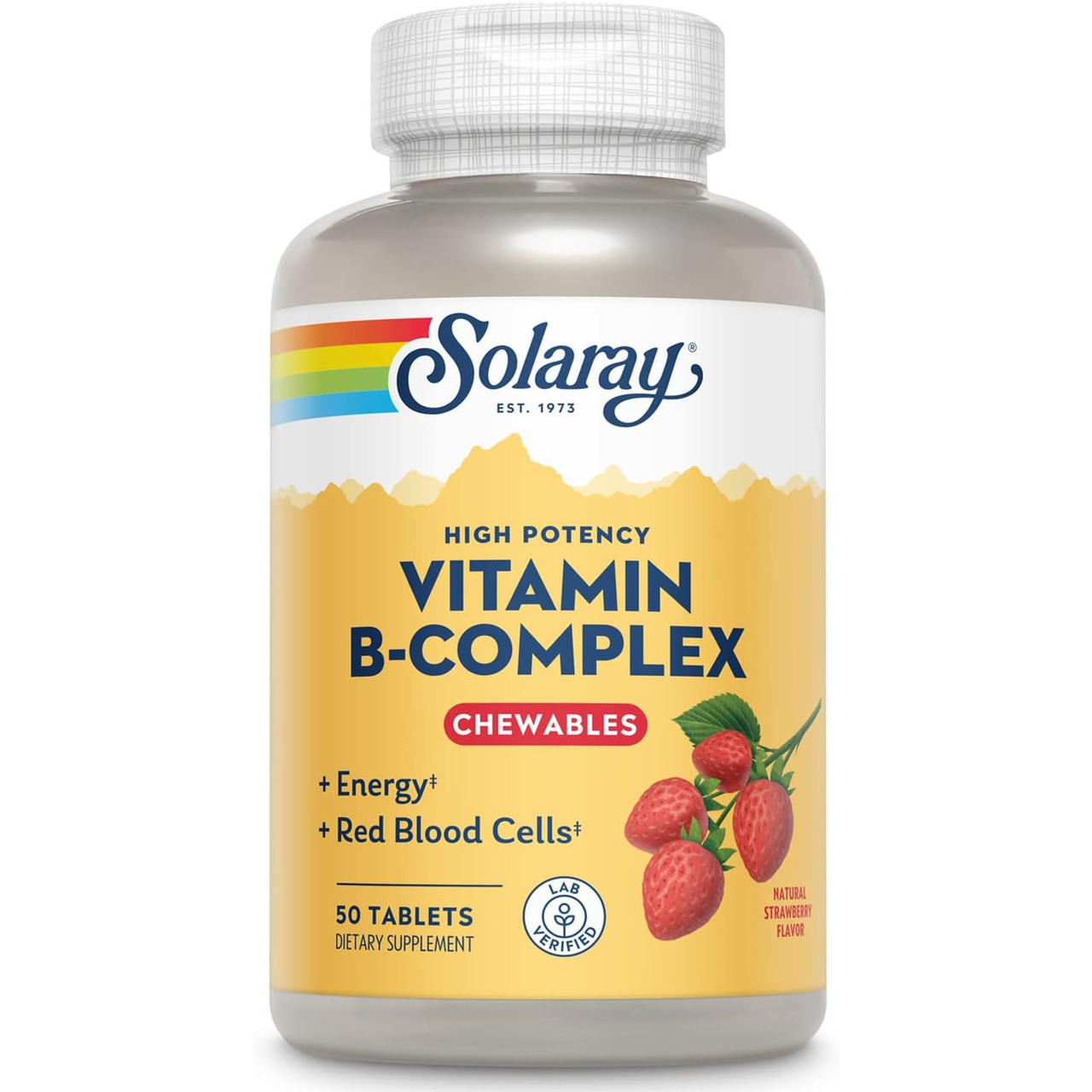 Solaray B Complex Strawberry 250mg - 50 Chewables 20$