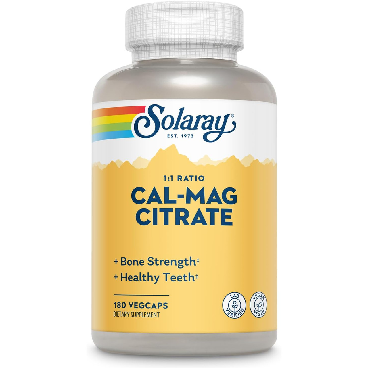 Solaray Cal Mag Citrate 11 - 180 Capsules 30$