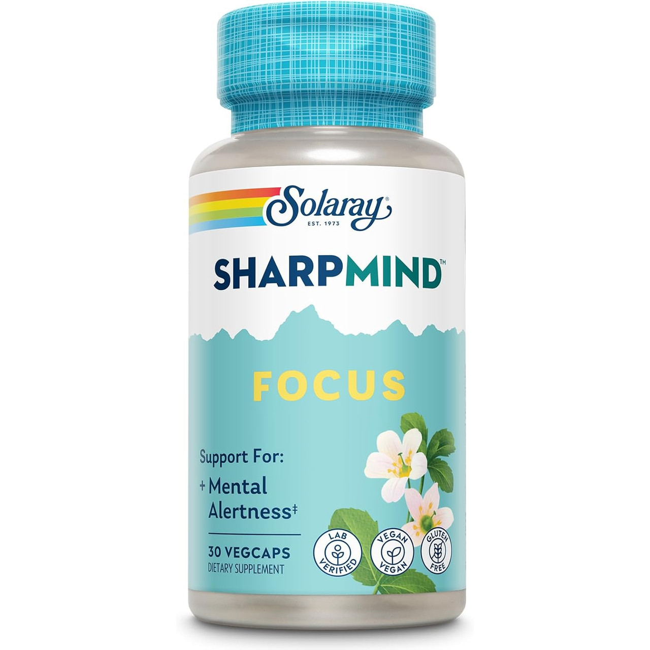 Solaray SharpMind Nootropics Focus - 30 Capsules