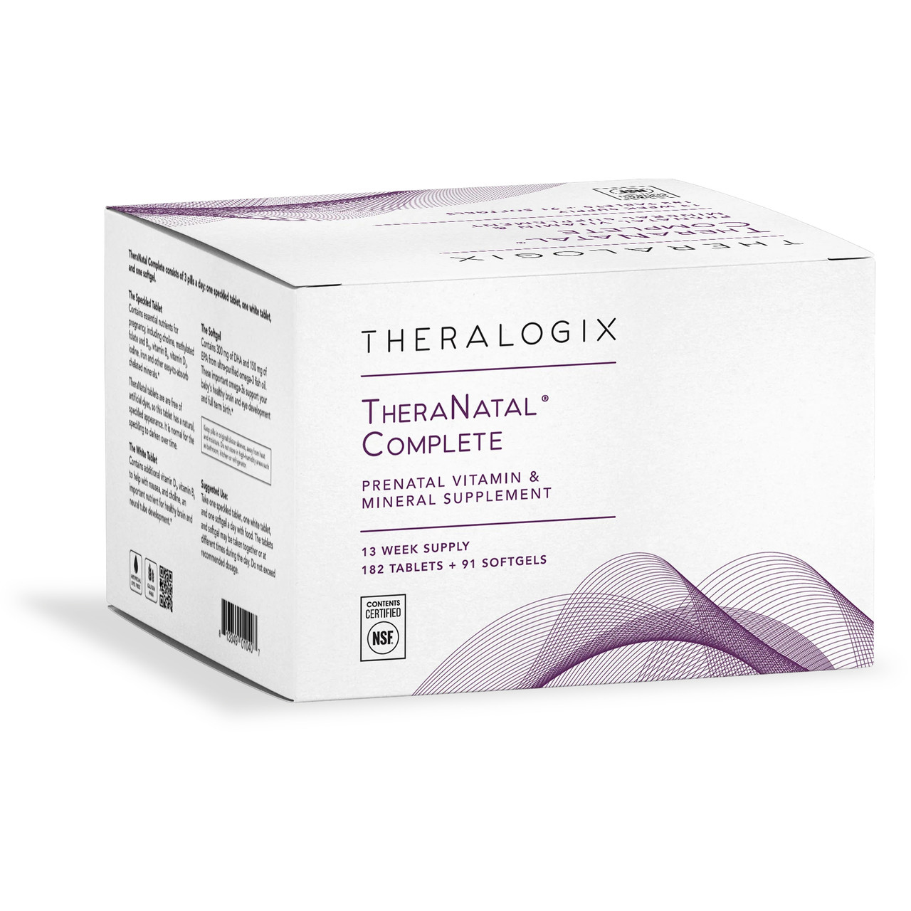 Theralogix TheraNatal Complete Prenatal Vitamins - 91 Day Supply 93$