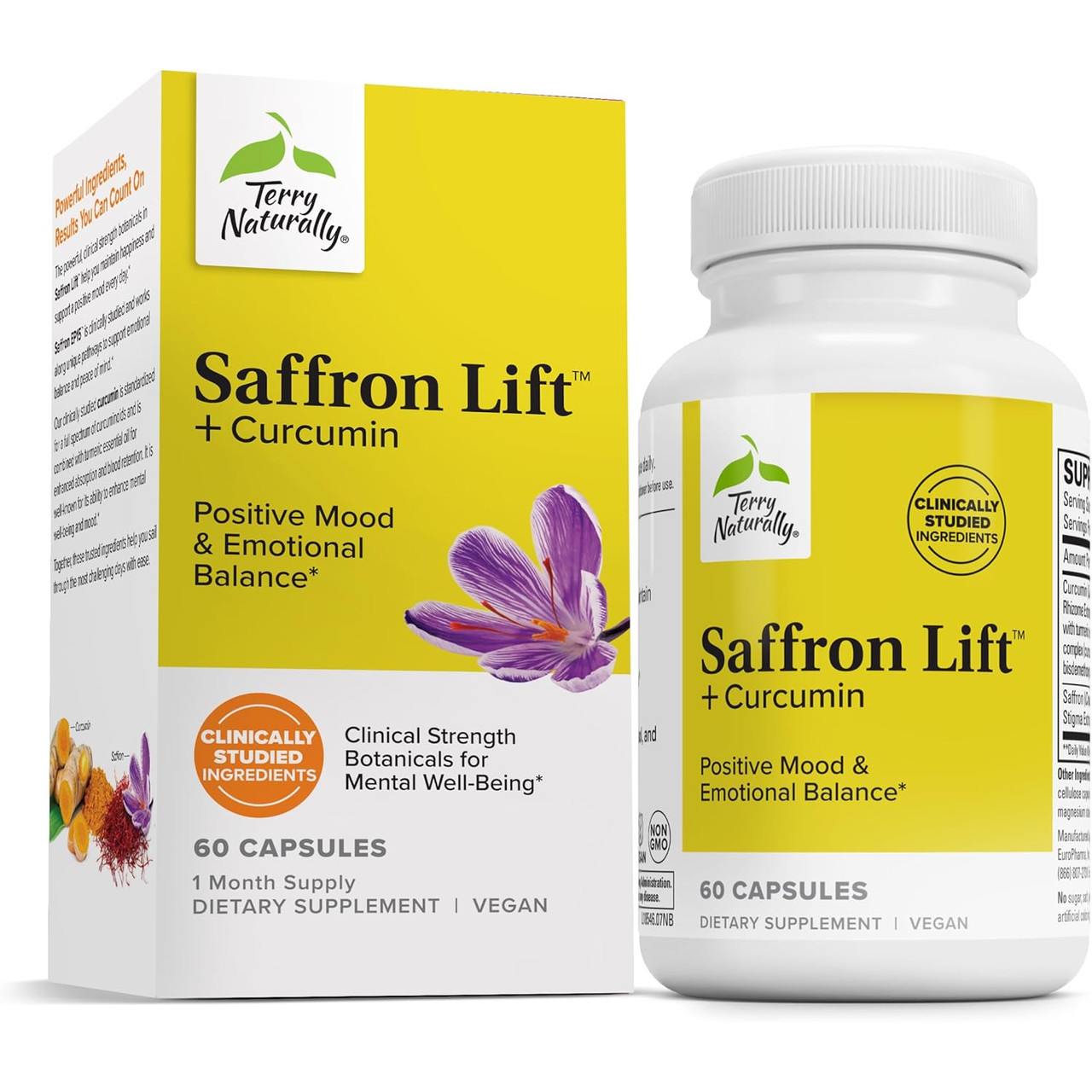 Terry Naturally Saffron Lift Curcumin - 60 Capsules 56$