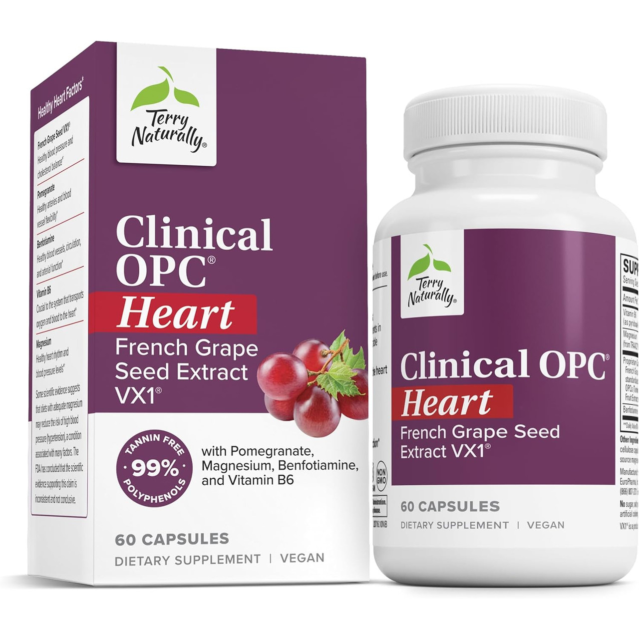 Terry Naturally Clinical OPC Heart - 60 Capsules