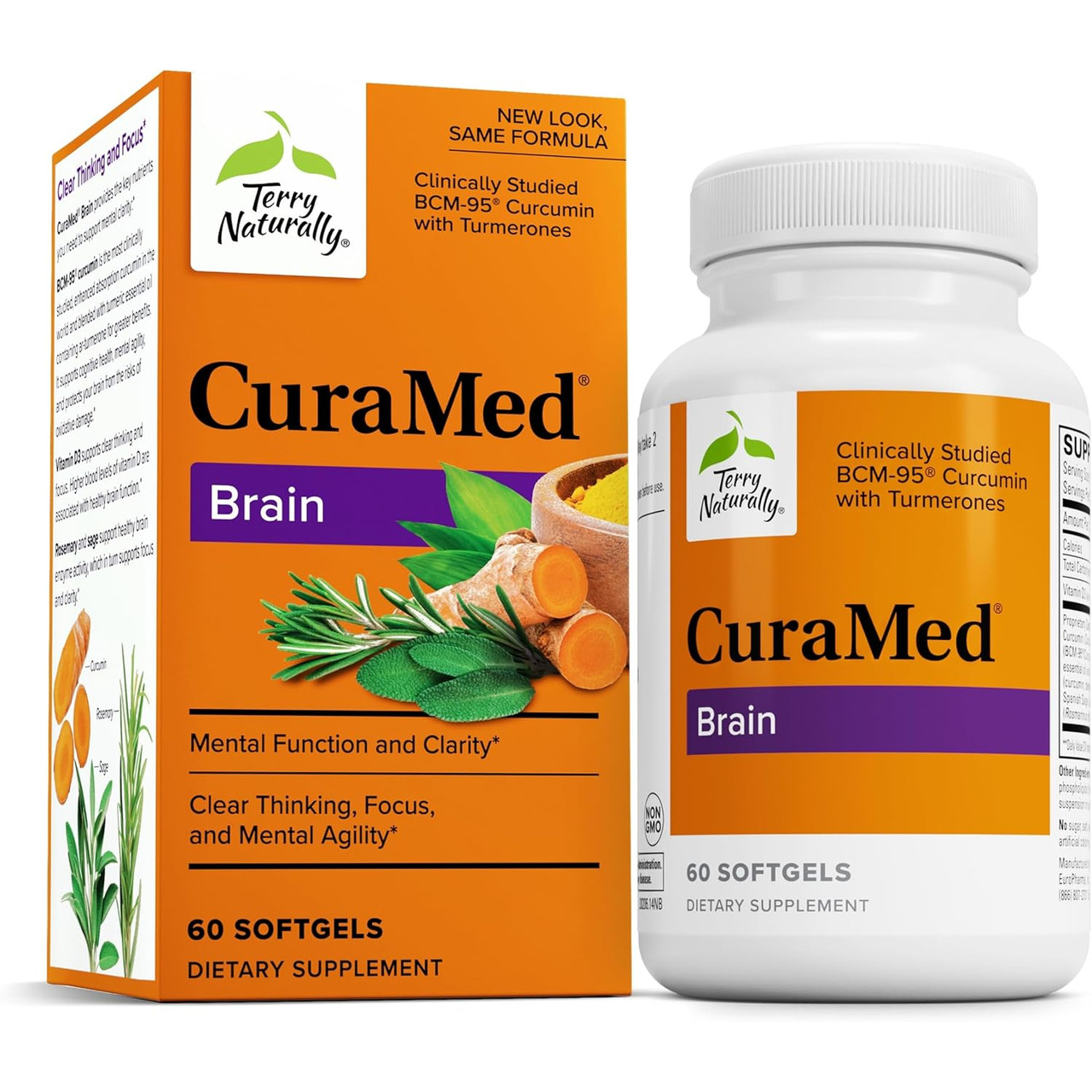 Terry Naturally CuraMed Brain - 60 Softgels 50$