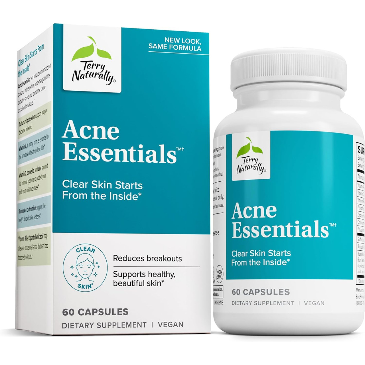 Terry Naturally Acne Essentials - 60 Capsules 28$
