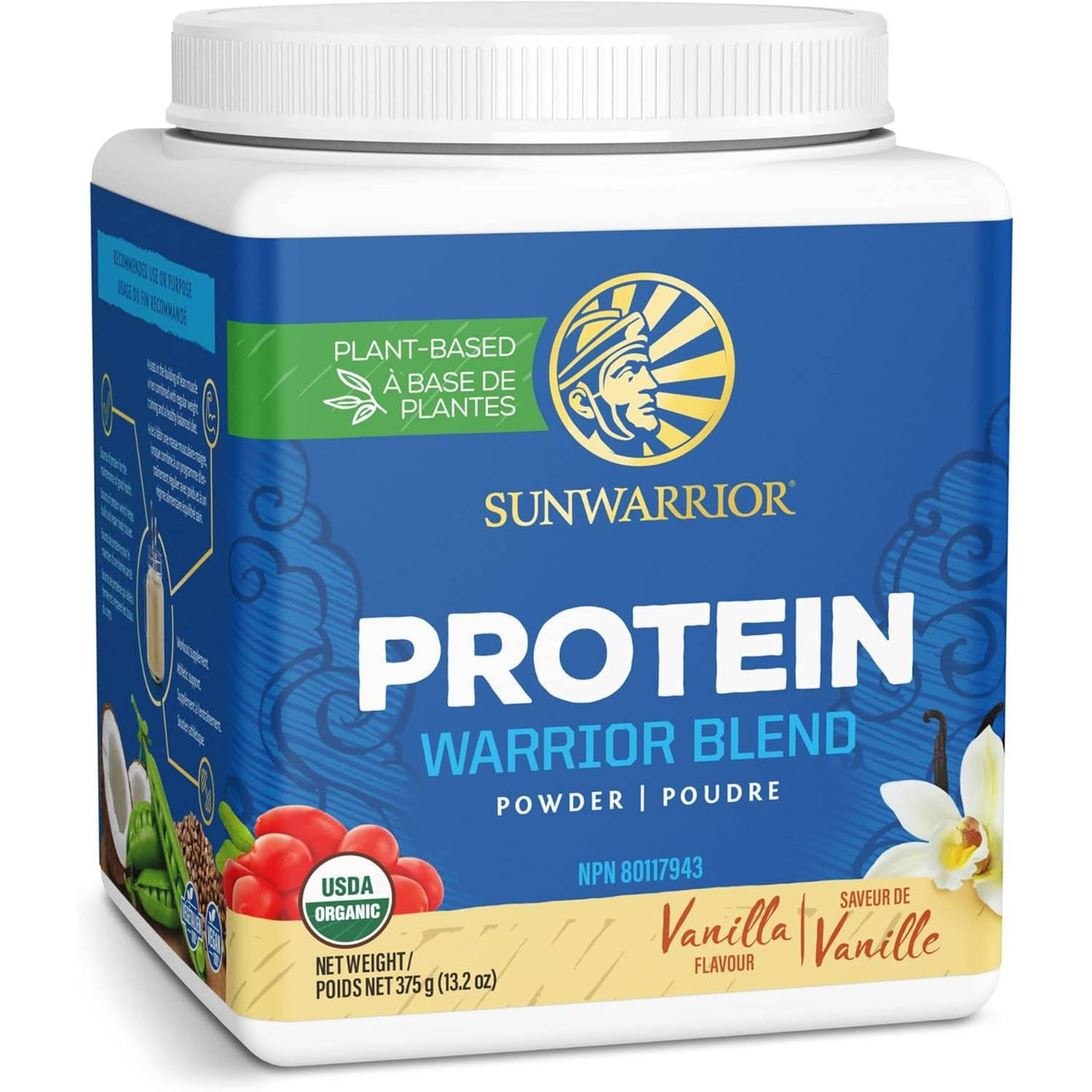 Photos - Vitamins & Minerals Sunwarrior Warrior Blend Vanilla - 375 Grams SNWR24301