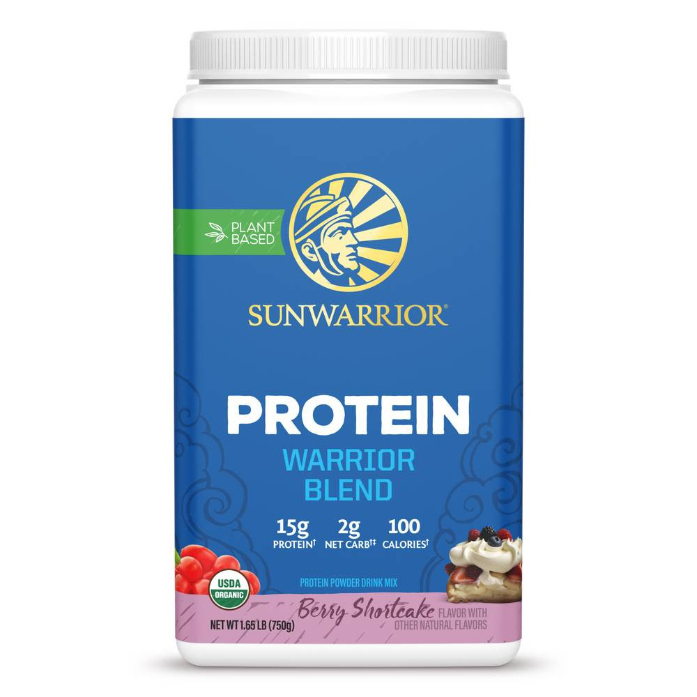 Sunwarrior Protein Warrior Blend Berry Shortcake - 750 Grams 50$
