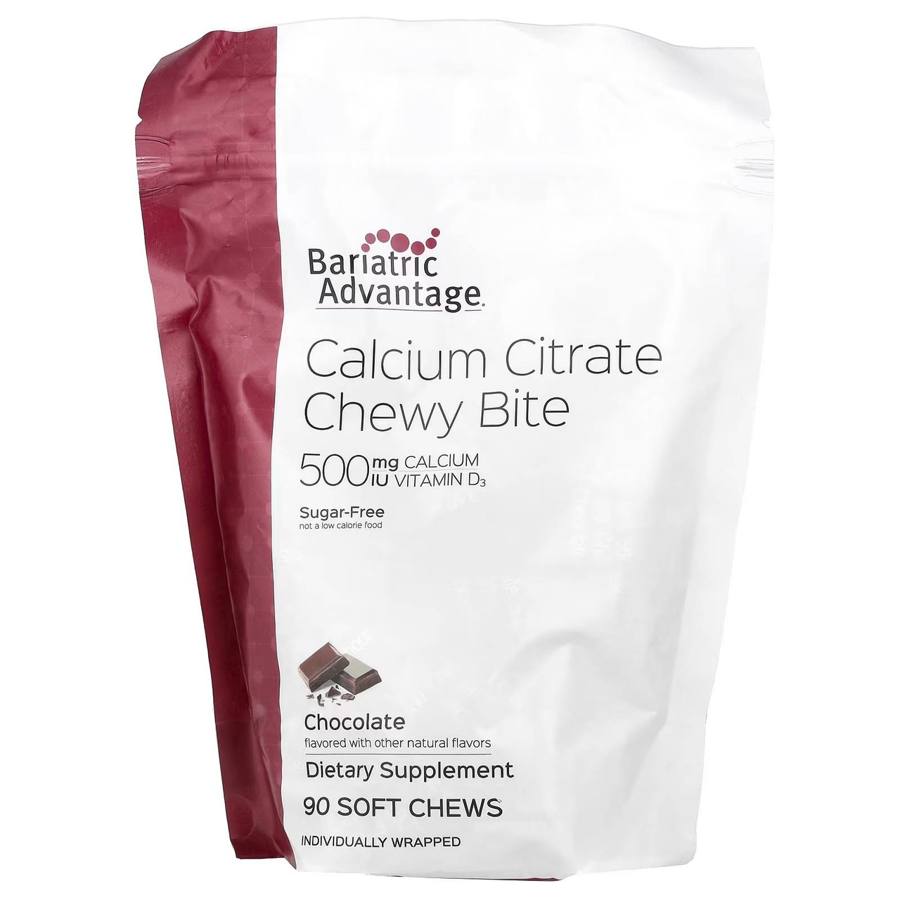 Bariatric Advantage Calcium Citrate Chewy 500mg Chocolate - 90 Chewables