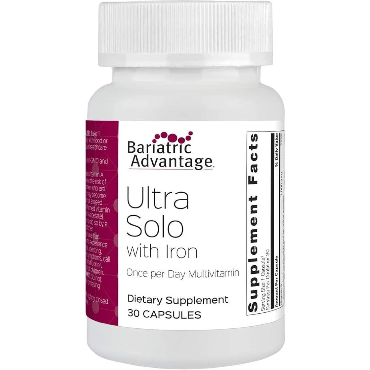 Bariatric Advantage Ultra Solo with Iron - 30 Capsules 27$