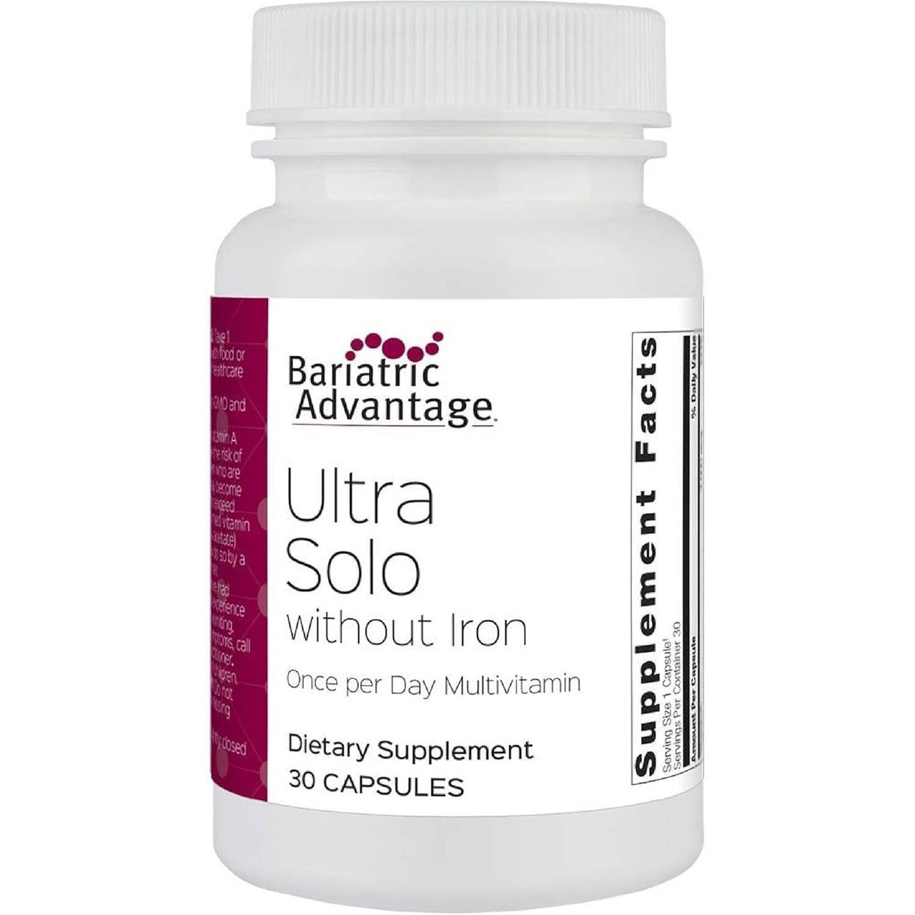 Bariatric Advantage Ultra Solo without Iron - 30 Capsules 25$