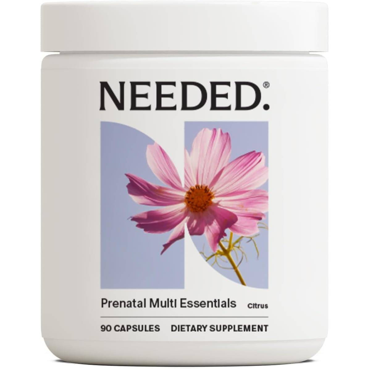 Needed Prenatal Multi Essentials - Citrus - 90 Capsules