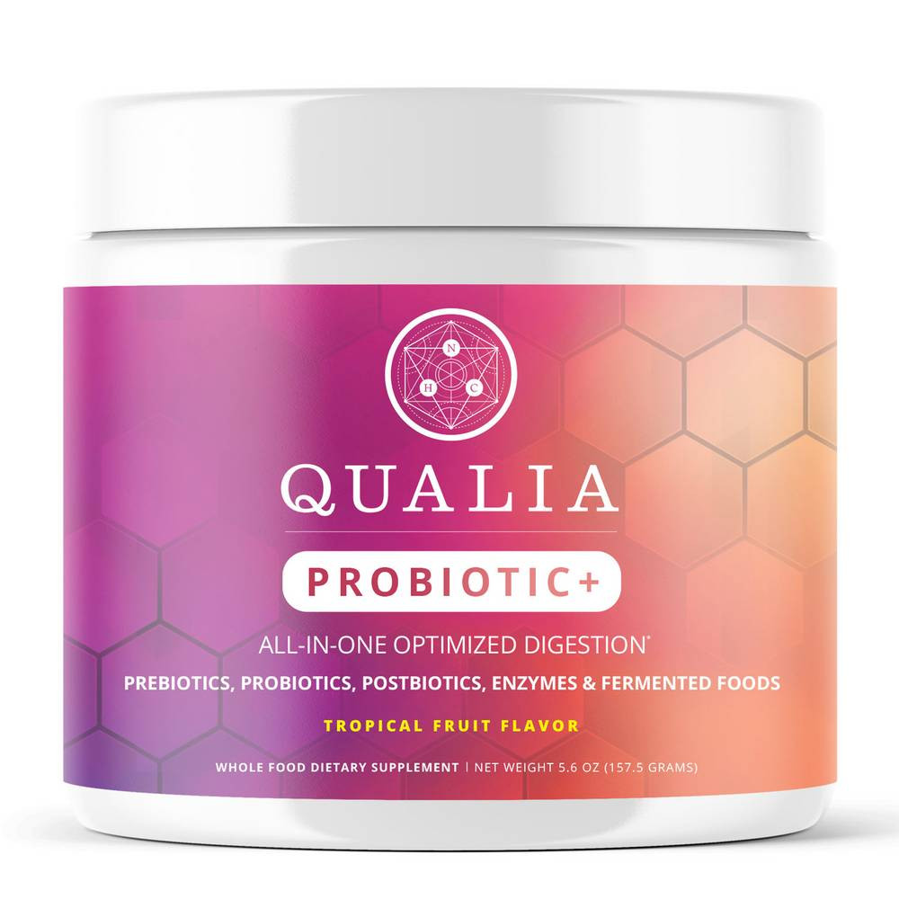 Qualia Probiotic+ Tropical Fruit Flavor - 157.5 Grams