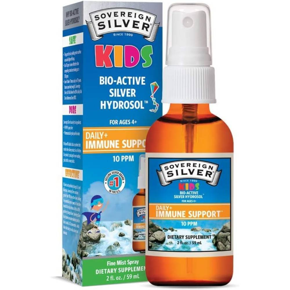 Sovereign Silver Bio-Active Silver Hydrosol Immune Kids Fine Mist Spray - 59 Milliliters 16$
