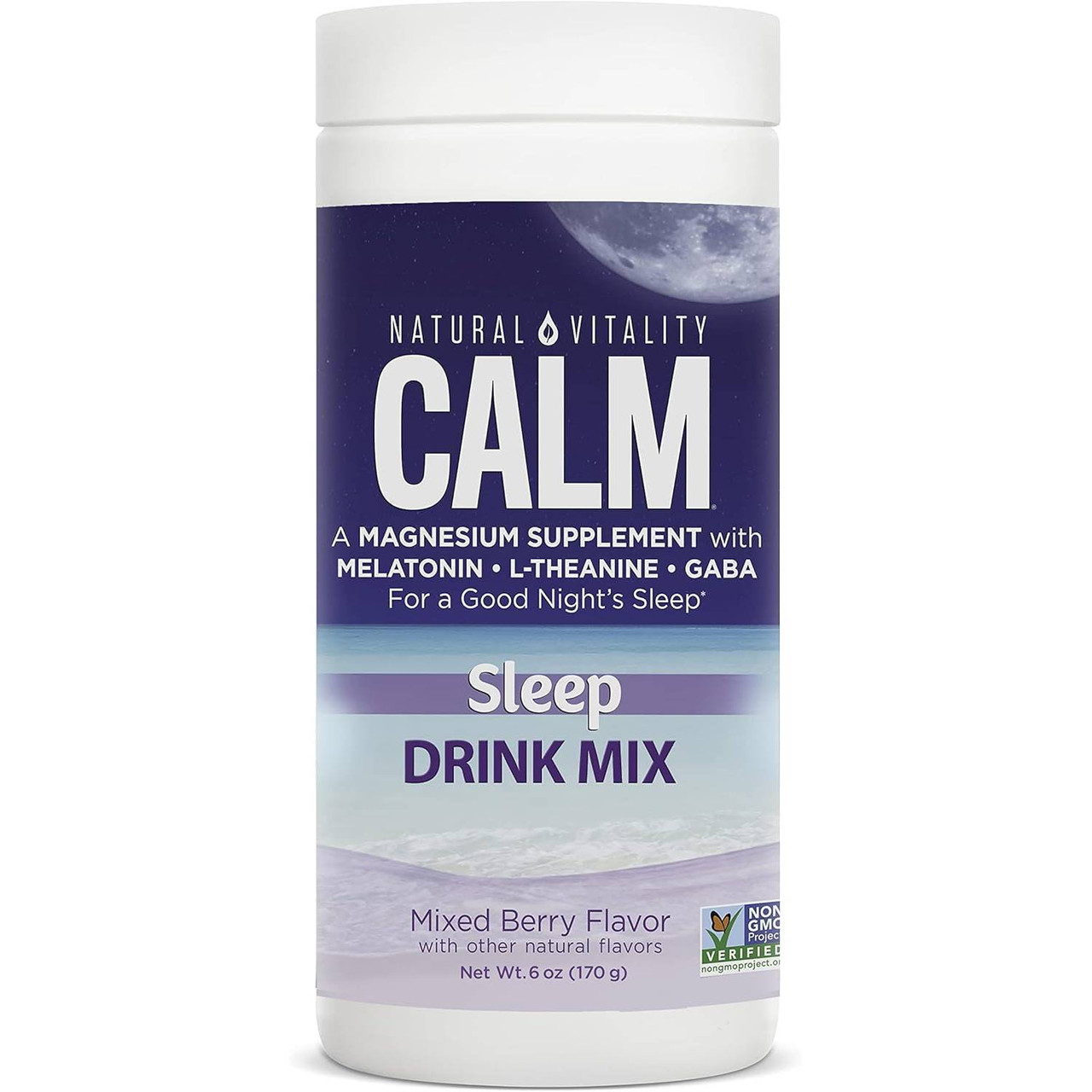 Natural Vitality CALM Sleep Magnesium Citrate Melatonin Powder - 6 Ounces 32$
