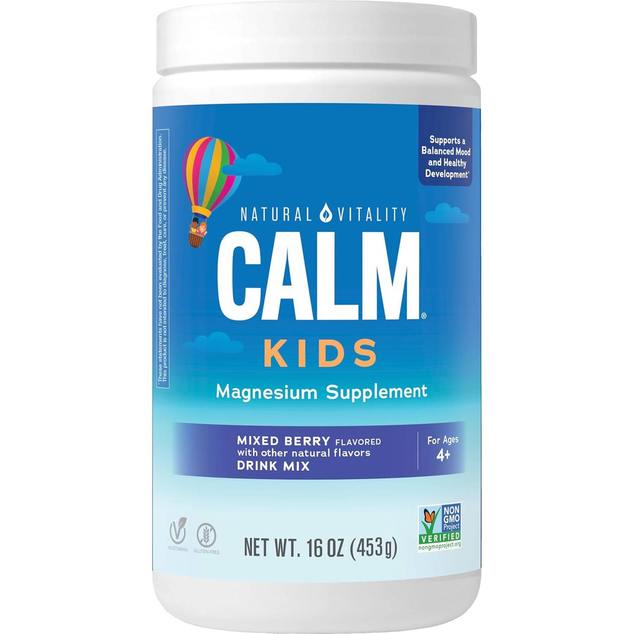 Natural Vitality CALM Kids Magnesium Citrate Powder - 16 Ounces