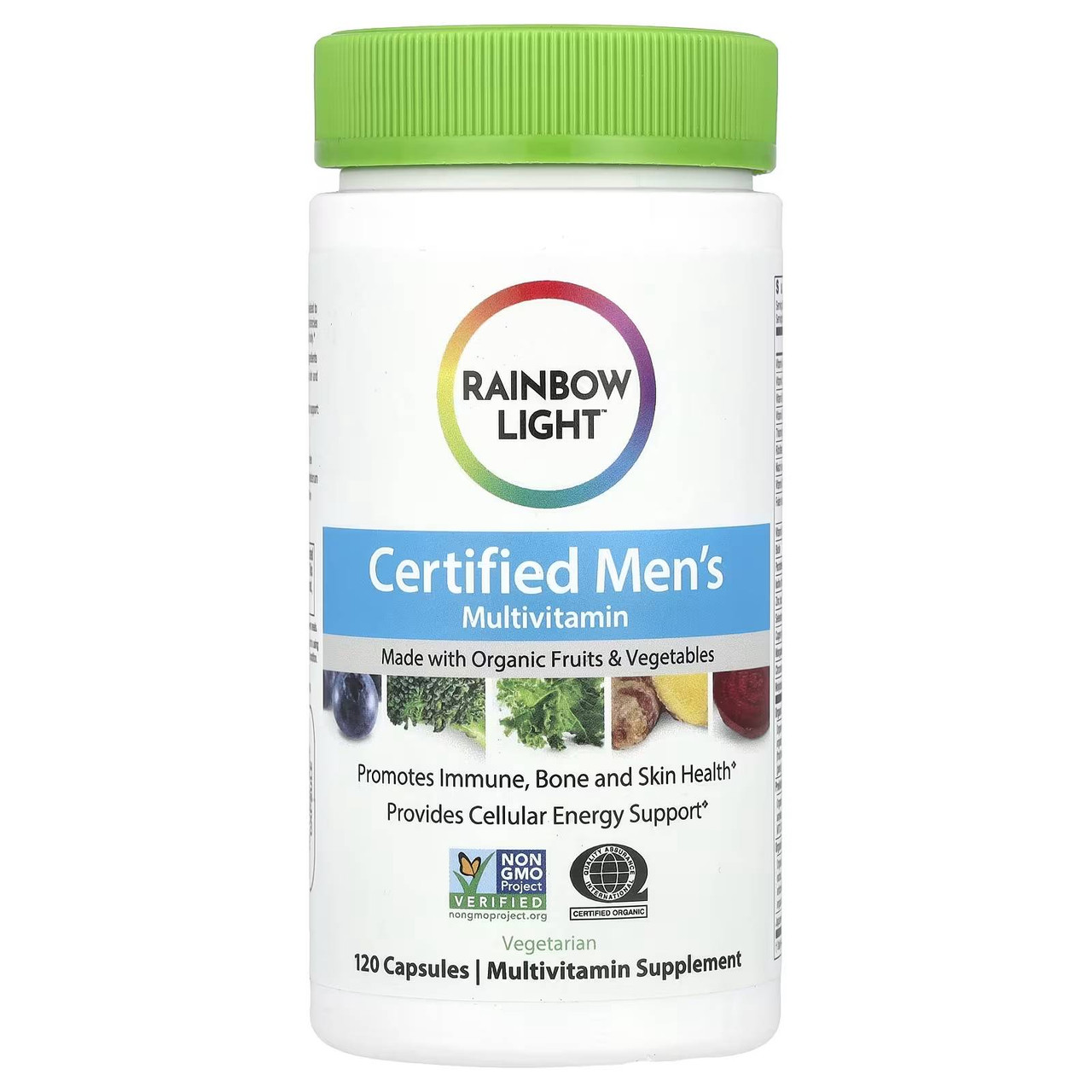 Rainbow Light Certified Organics Mens - 120 Capsules 48$