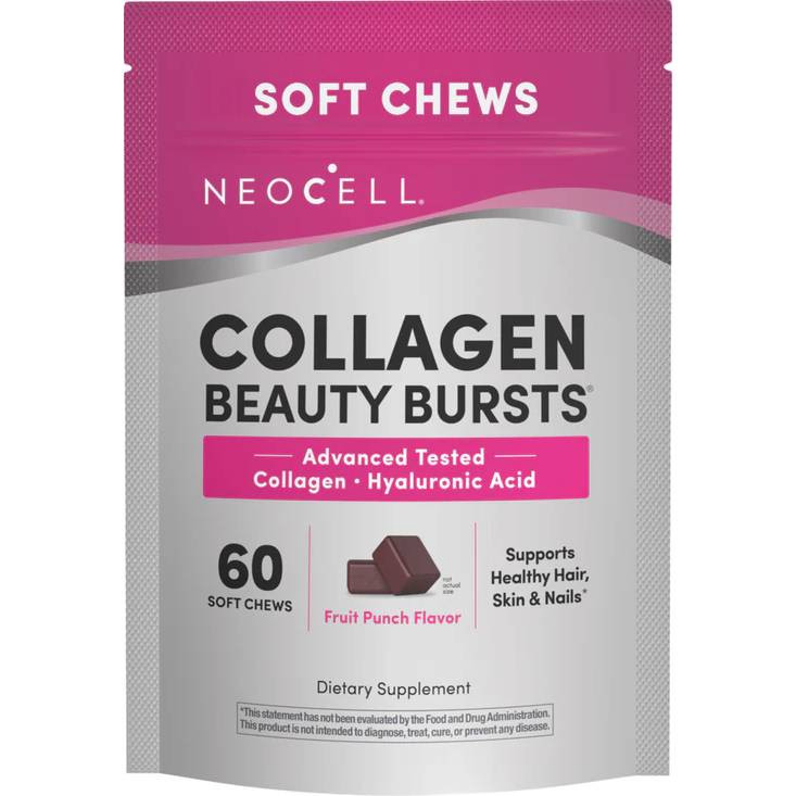 NeoCell Collagen Peptides Grass Fed Beauty Bursts - 60 Soft Chews