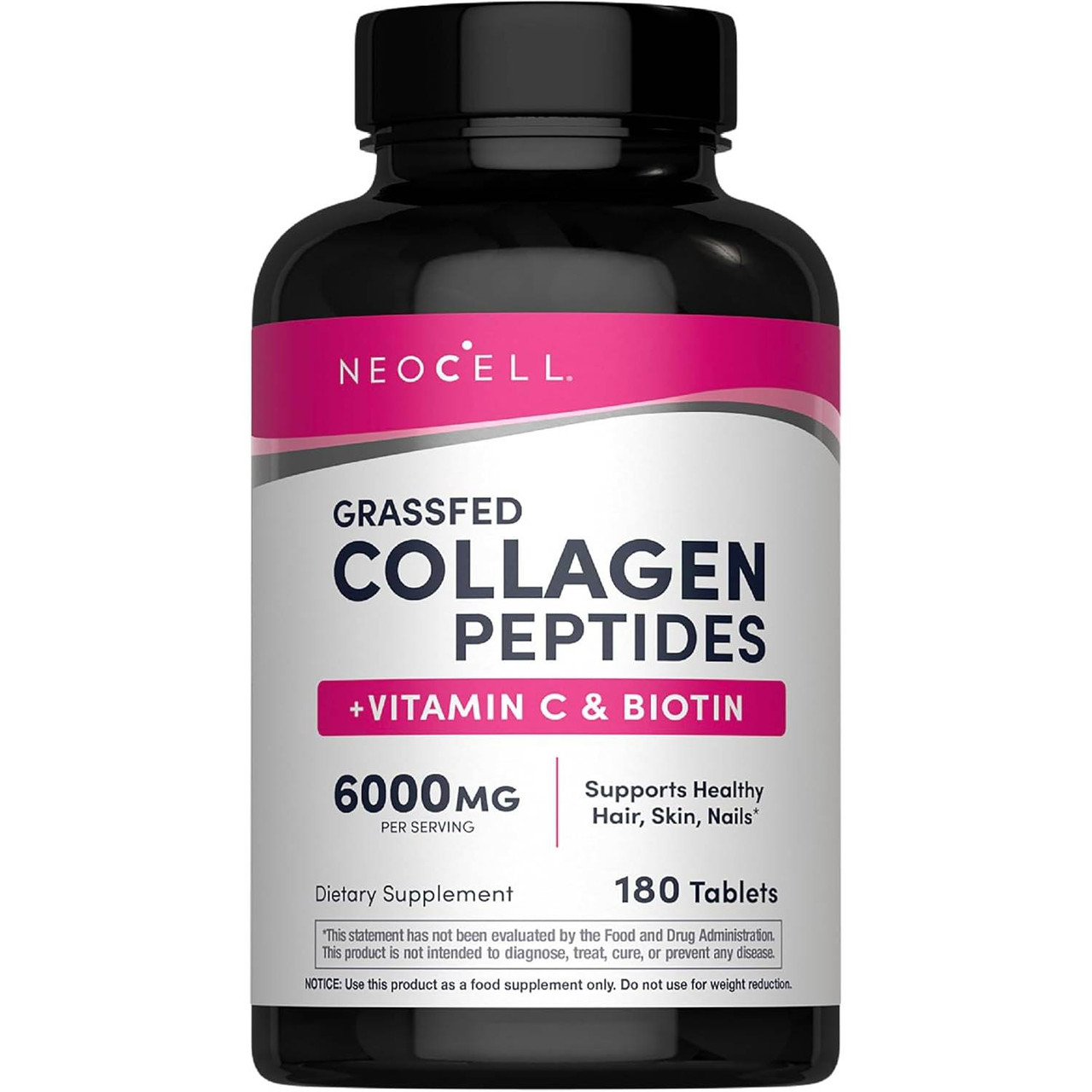 NeoCell Collagen Peptides Grass Fed C Biotin - 180 Tablets 20$