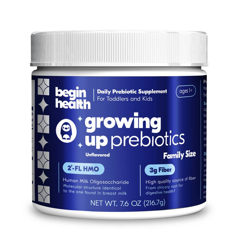 Begin Health Growing Up Prebiotics Family Jar - 217 Grams