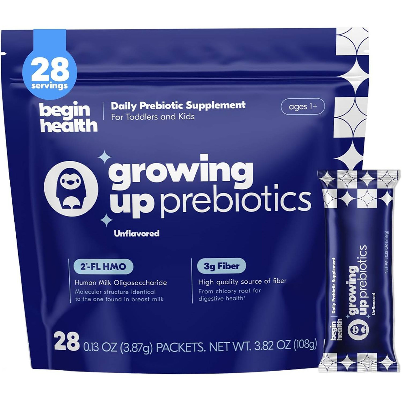 Begin Health Growing Up Prebiotics 28-pack - 108 Grams